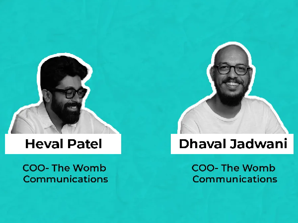  The Womb Communications appoints Heval Patel and Dhaval Jadwani as Joint Chief Operating Officers 